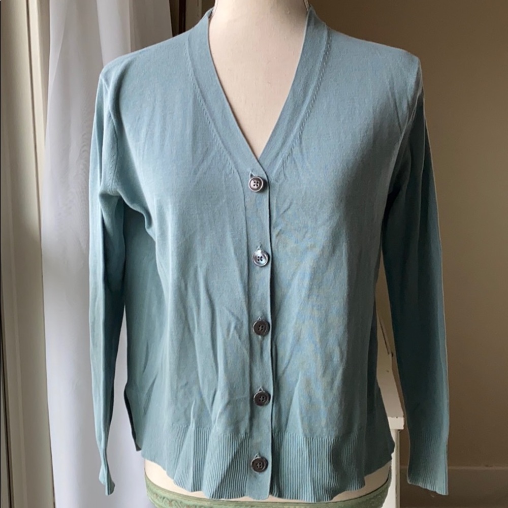 J Crew lightweight 100% cotton cardigan sweater